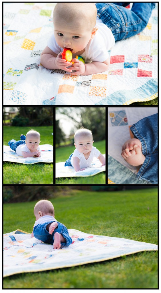 photo montage of baby